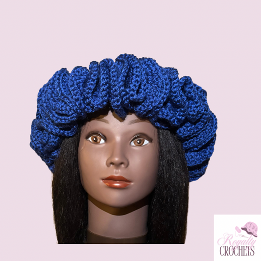 Blue Ruffle Hat