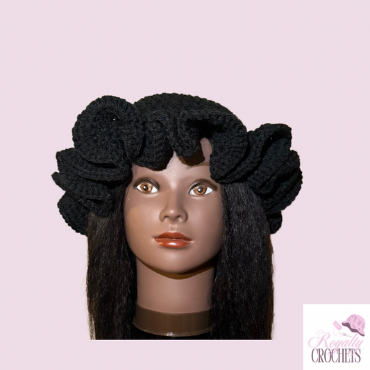 Midnight Ruffle Hat